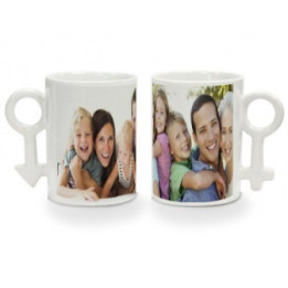 Mug duo (X2) (H 9,5 cm Ø 7 cm)