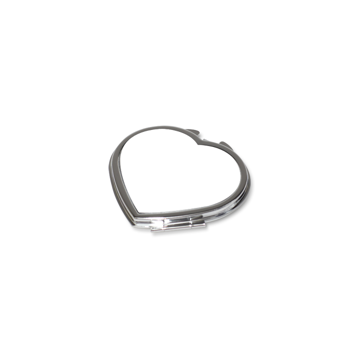 Miroir de poche coeur