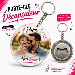 badge porte clé décapsuleur 50mm