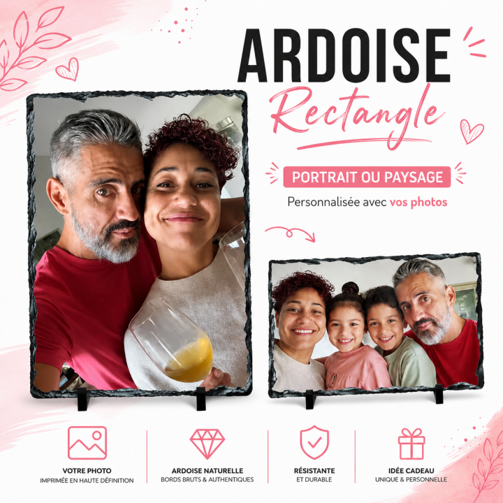Ardoise 30x20cm (format Portrait)