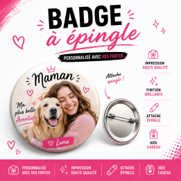 Badge épingle 50 mm