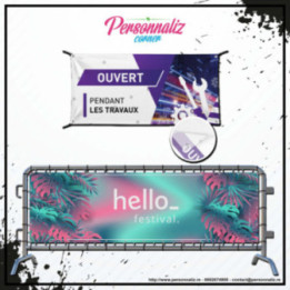 Banderole Publicitaire ( prix au m2 par e-mail) personnalisé - Personnaliz.re
